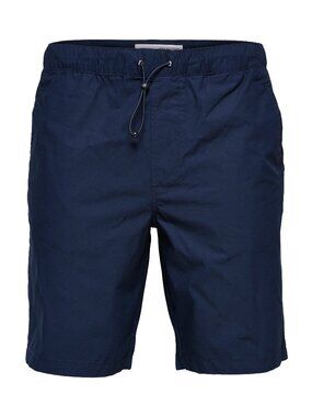 Selected Homme Navy Nylon Flex Lightweight Shorts/6096